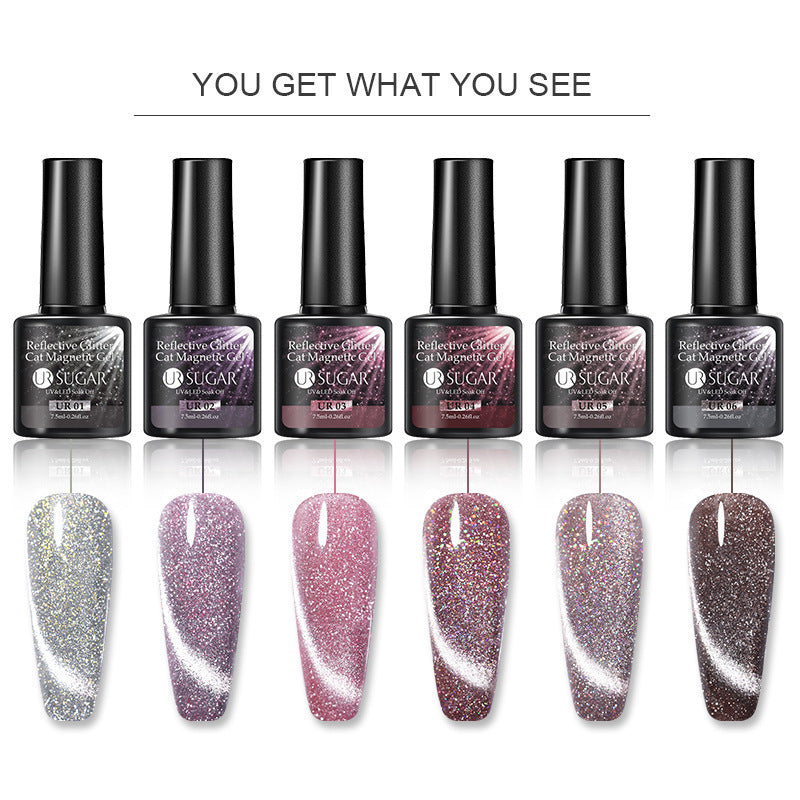 Laser Cat's Eye Gel Nail Polish