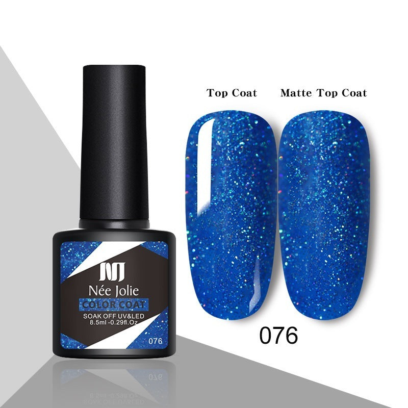 Glitter Reflective Gel Nail Polish Christmas Red UV