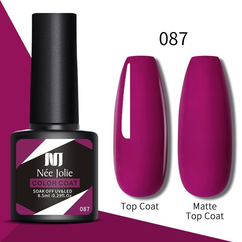 Glitter Reflective Gel Nail Polish Christmas Red UV