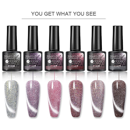 Laser Cat's Eye Gel Nail Polish